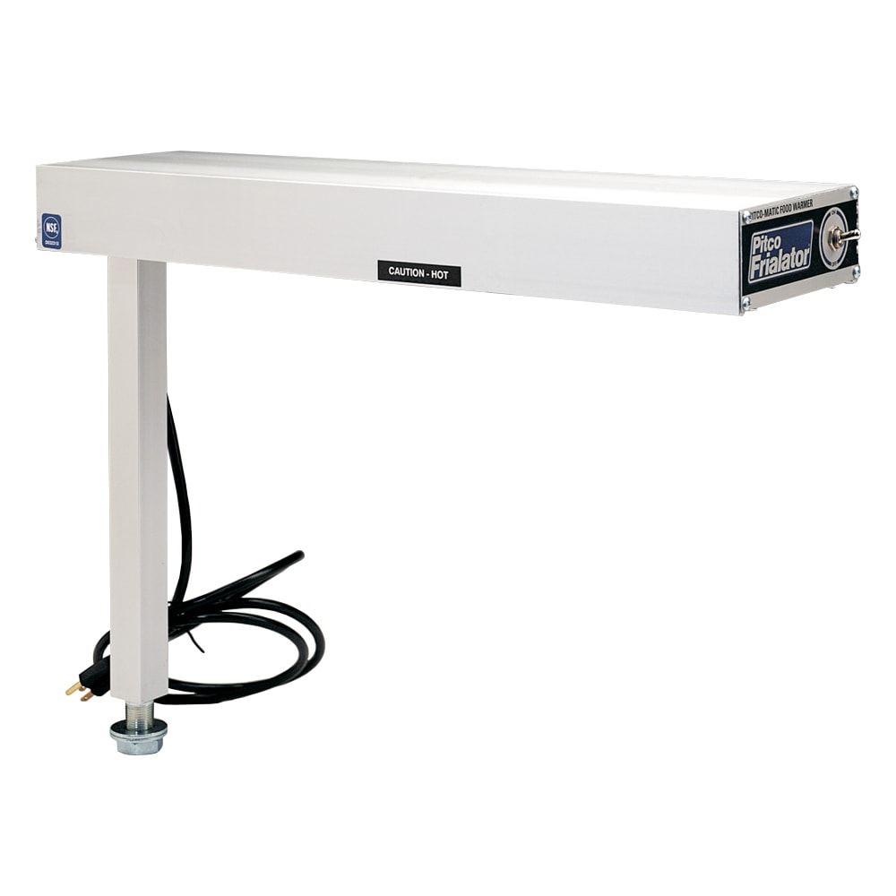 169-PFW1 Single Tile Strip Warmer w/ Fixed Arm, Stainless/Aluminum, 120v