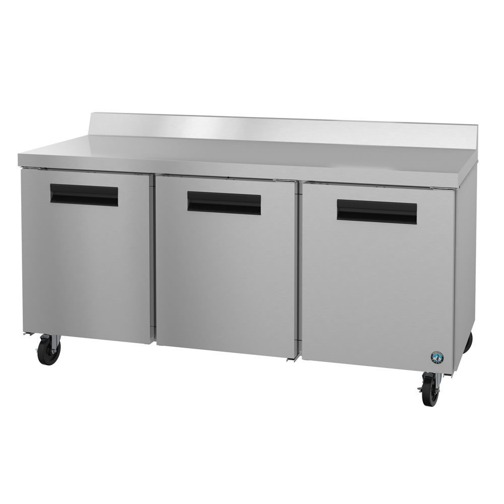 440-CRMR72W 72" Worktop Refrigerator w/ (3) Sections, 115v