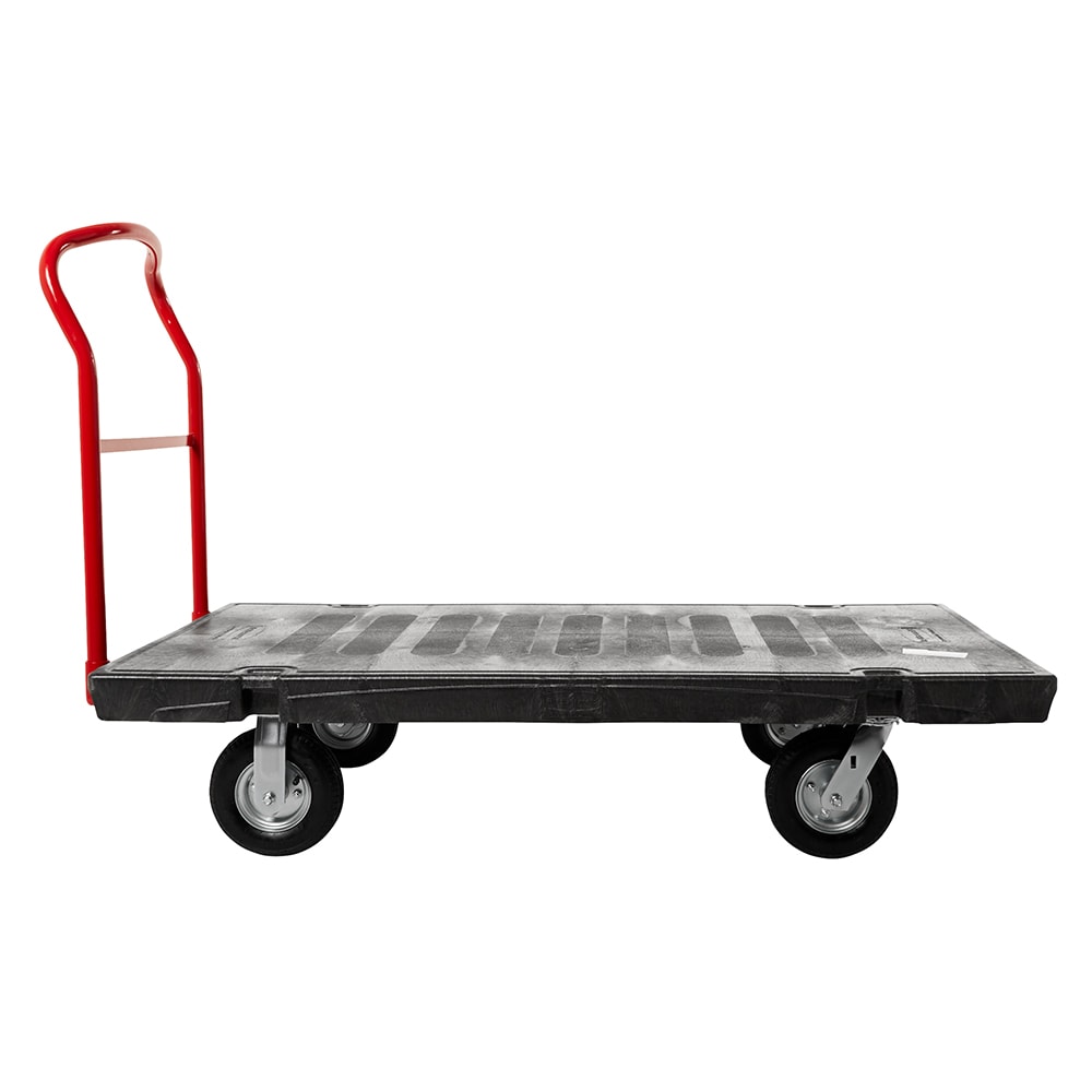 007-447100BLA 2500 lb Platform Truck w/ Tie Downs, 62"L x 31 7/10" W