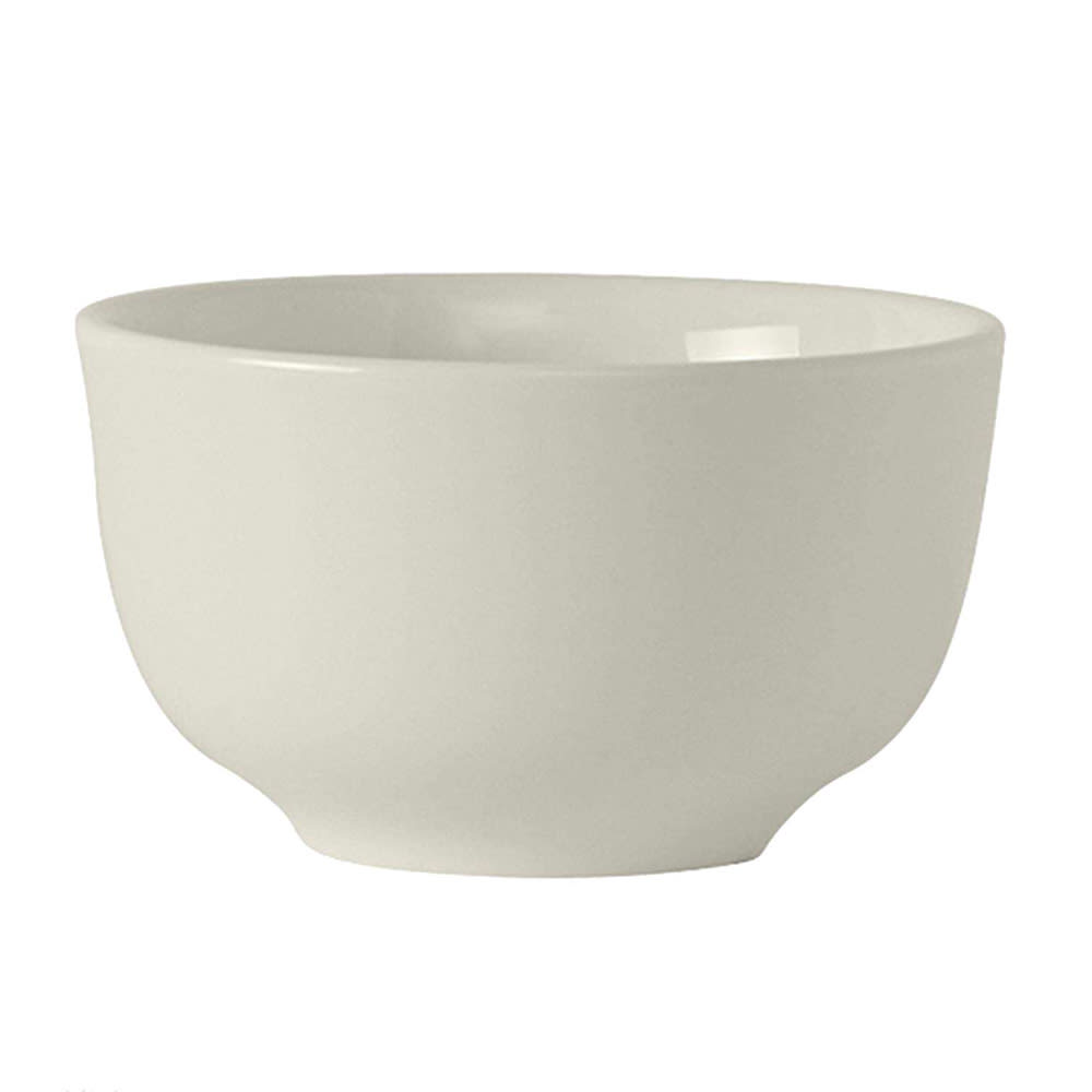 424-AMU040 8 oz Round Modena Bouillon Cup - Ceramic, Pearl White