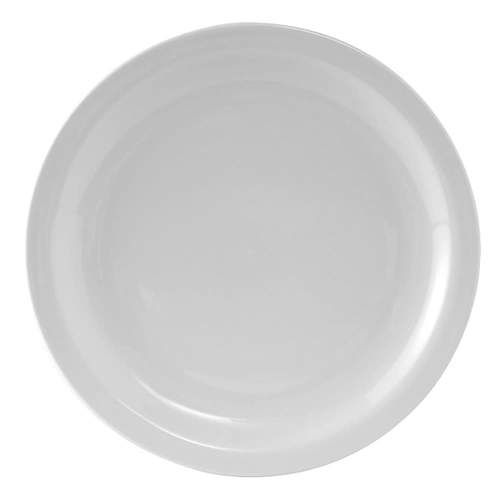 424-CLA090 9" Round Colorado Plate - Ceramic, Porcelain White
