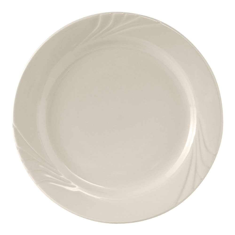 424-YEA072 7 1/4" Round Monterey Plate - Ceramic, American White