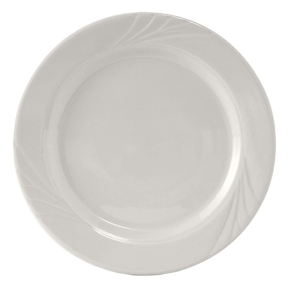 424-YPA072 7 1/4" Round Sonoma Plate - Ceramic, Porcelain White