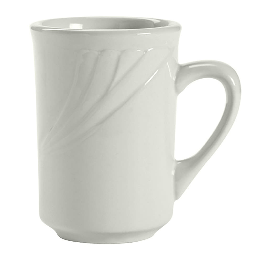 424-YPM080 7 1/2 oz Sonoma Mug - Ceramic, Porcelain White