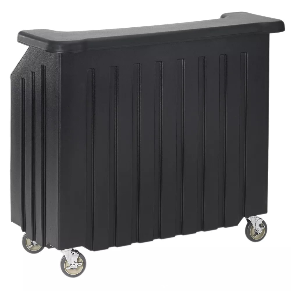 144-BAR540110 54" Cambar Portable Bar - 80 lb Ice Sink, Speed Rail, Black
