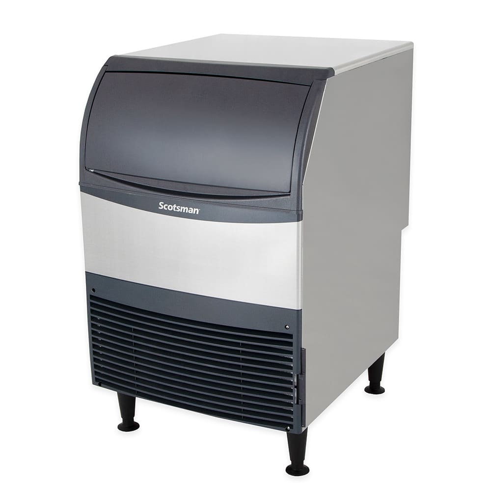 044-UF424W1 24"W Flake Undercounter Ice Machine - 440 lbs/day, Water Cooled, Gravity Drain,...