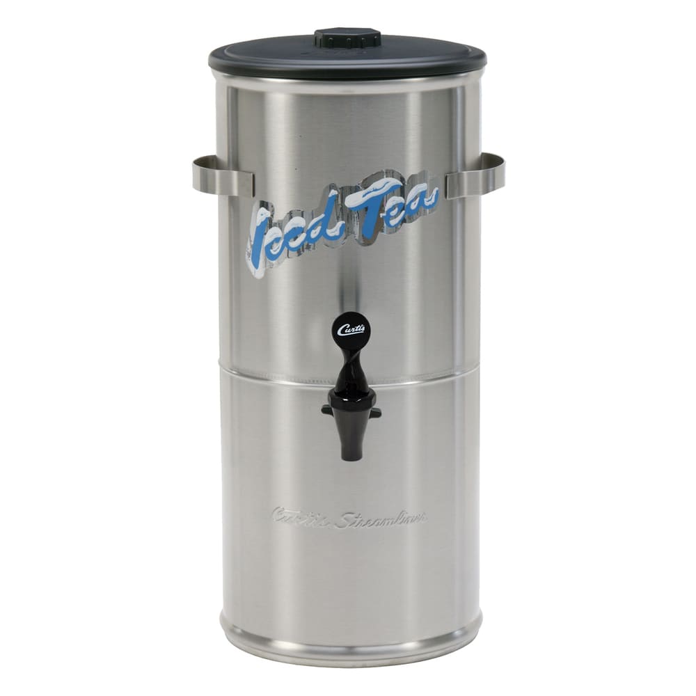 965-TC3HS 3 gal Round Iced Tea Dispenser w/ Handles, Stainless Steel