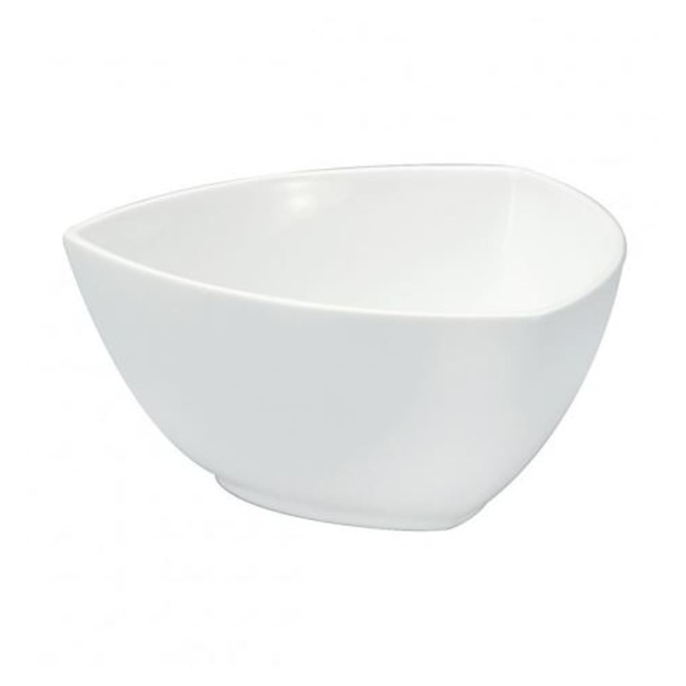 Oneida F8010000765 30 3/4 oz Triangular Buffalo Bowl - Porcelain, Bright White
