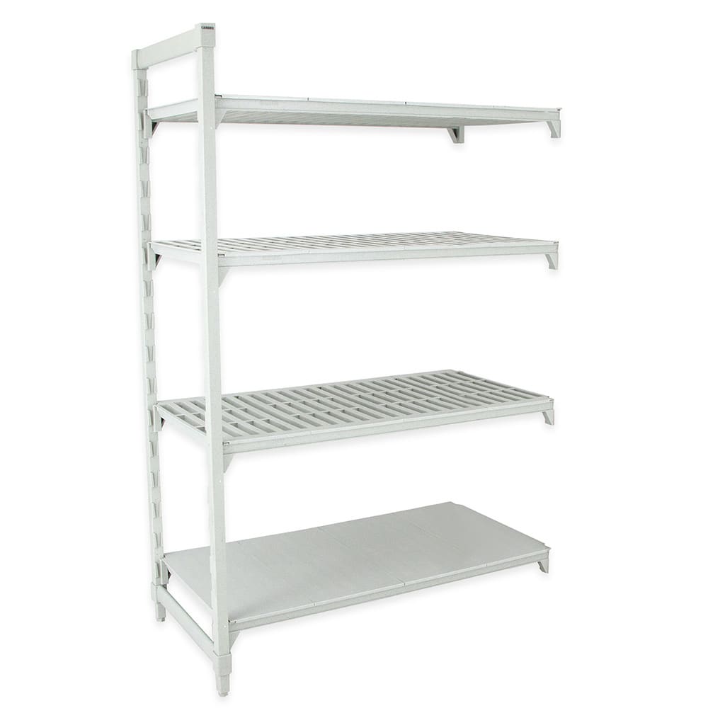 144-CPA213064VS4480 30" NSF 4-Tier Heavy-Duty Plastic Shelving Unit - Camshelving® Premium,...