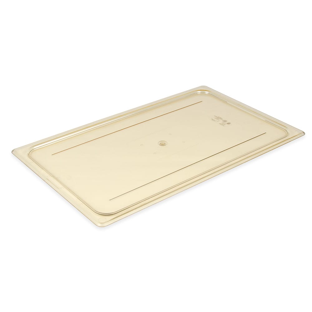 144-10HPC150 H-Pan Hot Food Cover - Full-Size, Flat, Amber