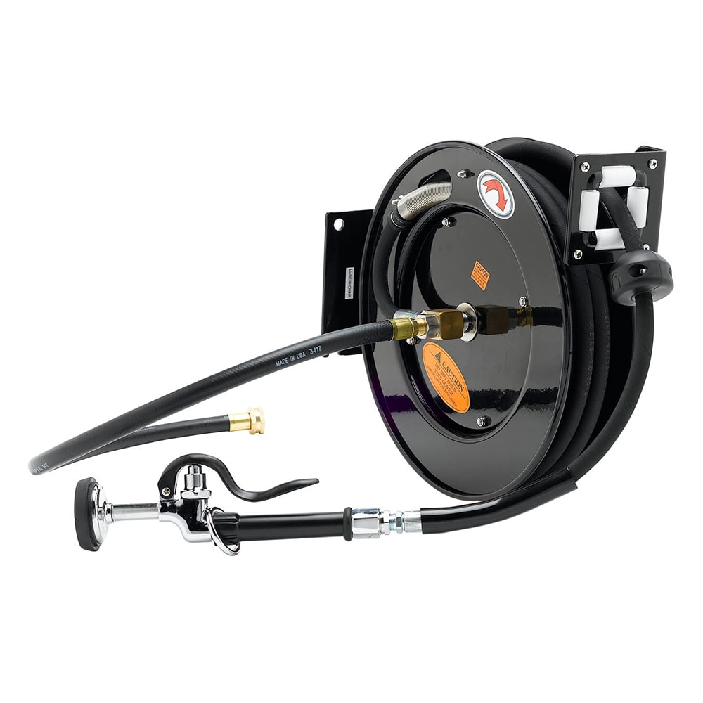 064-5HR34201GH Hose Reel, 50 ft x 1/2 in, 5SV-H Spray Valve, 3 ft Connector Hose