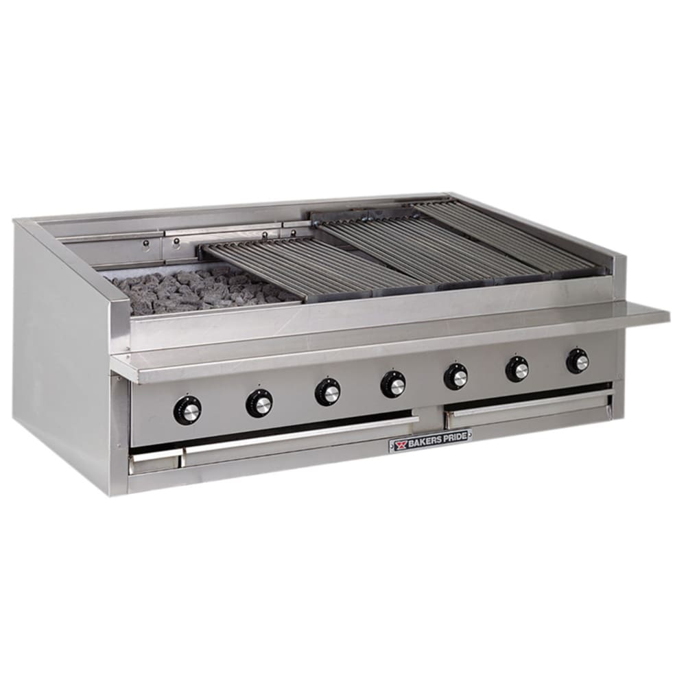 455-L60RNG 60" Gas Charbroiler w/ Cast Iron Grates, Natural Gas