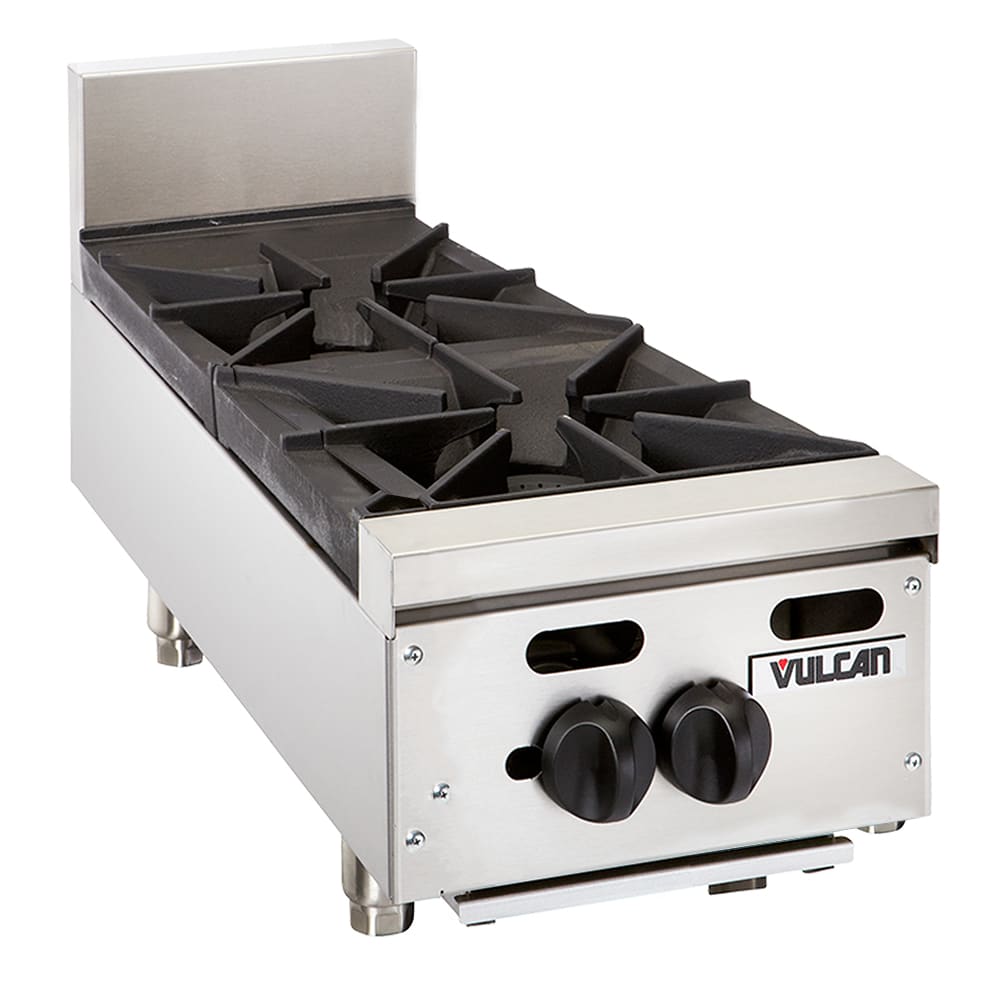 207-VHP212LP 12" Gas Hotplate w/ (2) Burners & Infinite Controls, Liquid Propane