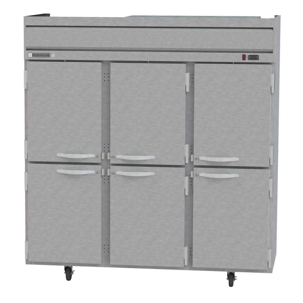 118-HF35HS 78" Three Section Reach-In Freezer, (6) Solid Doors, 115v