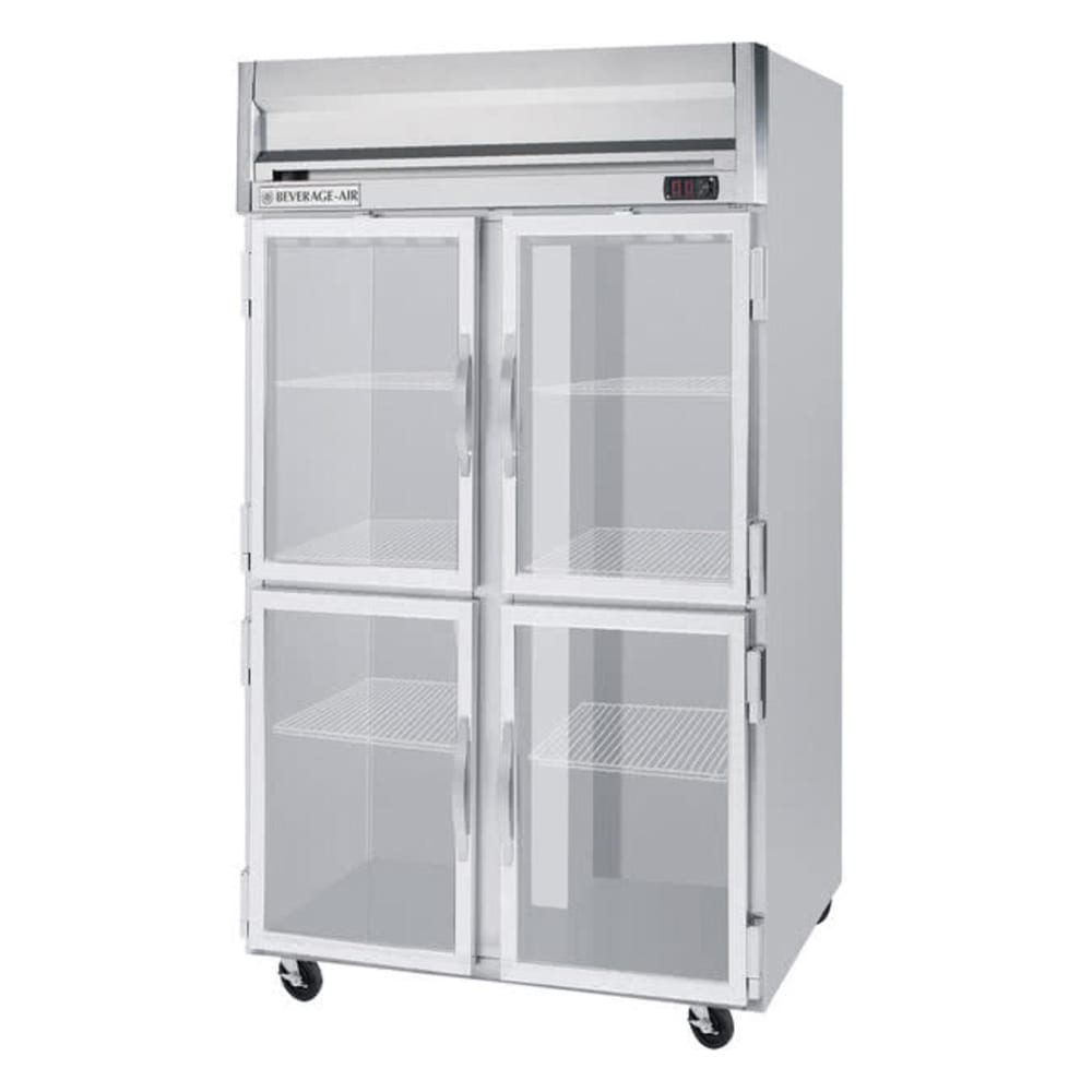 118-HFPS21HG 52" Two Section Reach-In Freezer, (4) Glass Doors, 115v