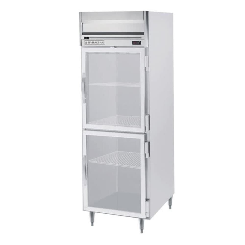118-HRPS11HG 26" One Section Reach In Refrigerator, (2) Right Hinge Glass Doors, 115v