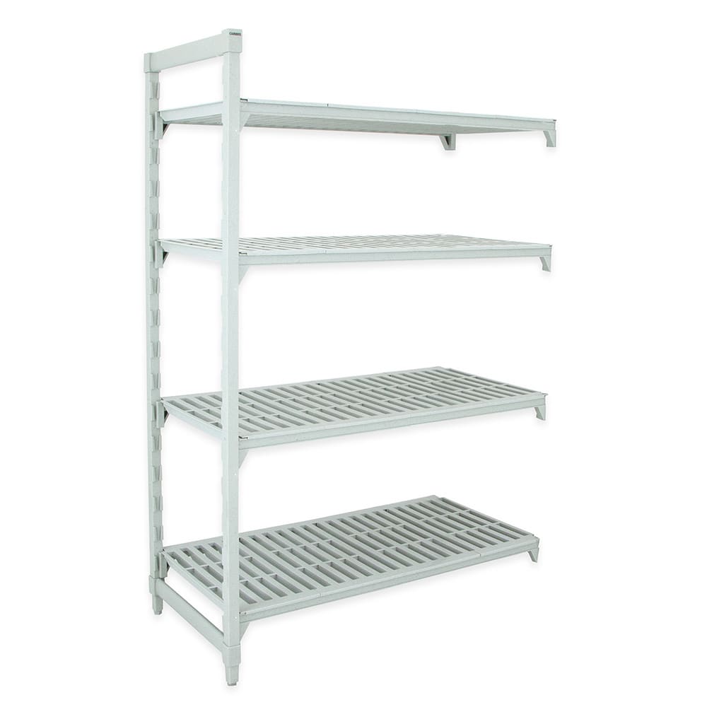 144-CPA244284V4PKG 42" NSF 4-Tier Heavy-Duty Plastic Shelving Unit - Camshelving® Premium, 2...