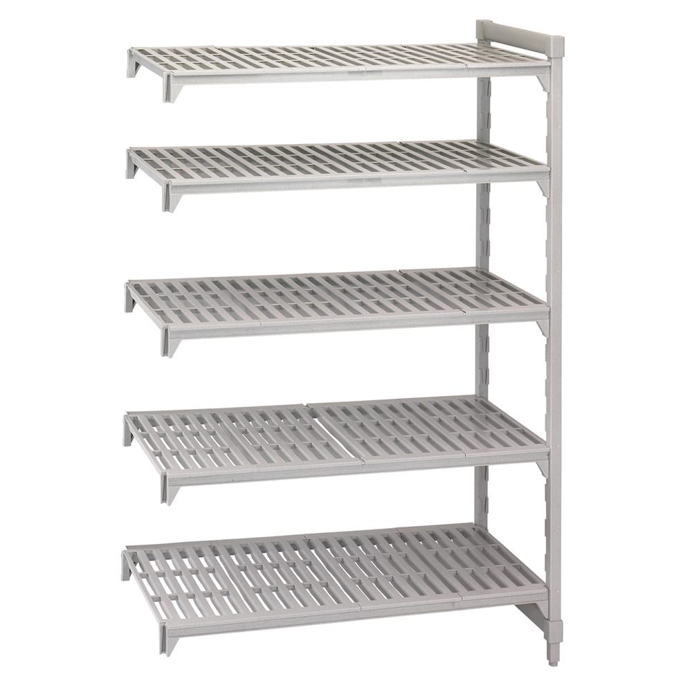 144-CPA184884V5PKG 48" NSF 5-Tier Heavy-Duty Plastic Shelving Unit - Camshelving® Premium, 1...