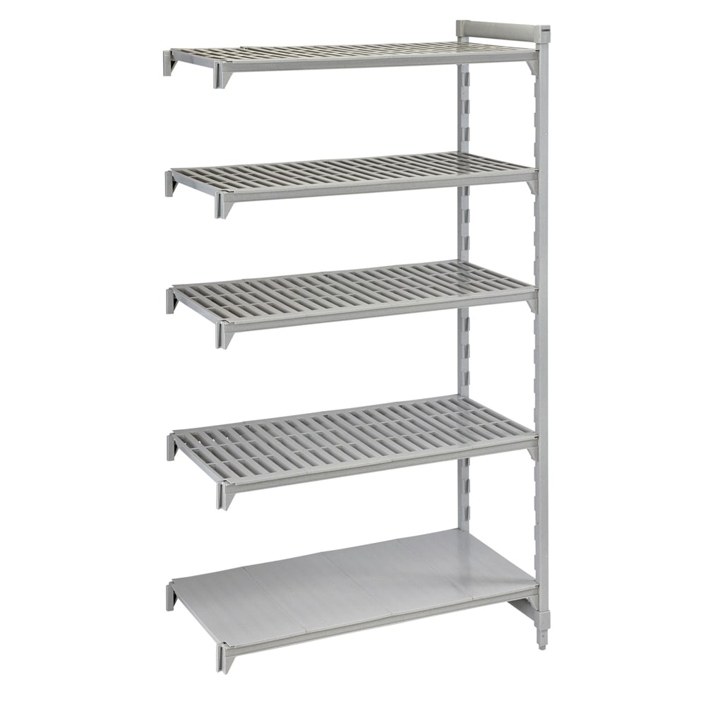 144-CPA214284VS5PKG 42" NSF 5-Tier Polymer Shelf Kit - Camshelving® Premium, 21"W, 84&q...