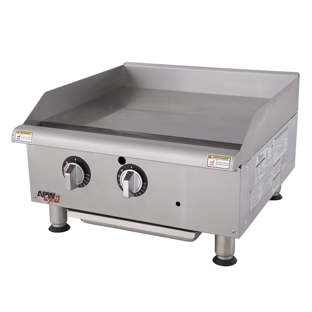011-GGT24HLP 24" Gas Griddle w/ Thermostatic Controls - 1" Steel Plate, Liquid Propane