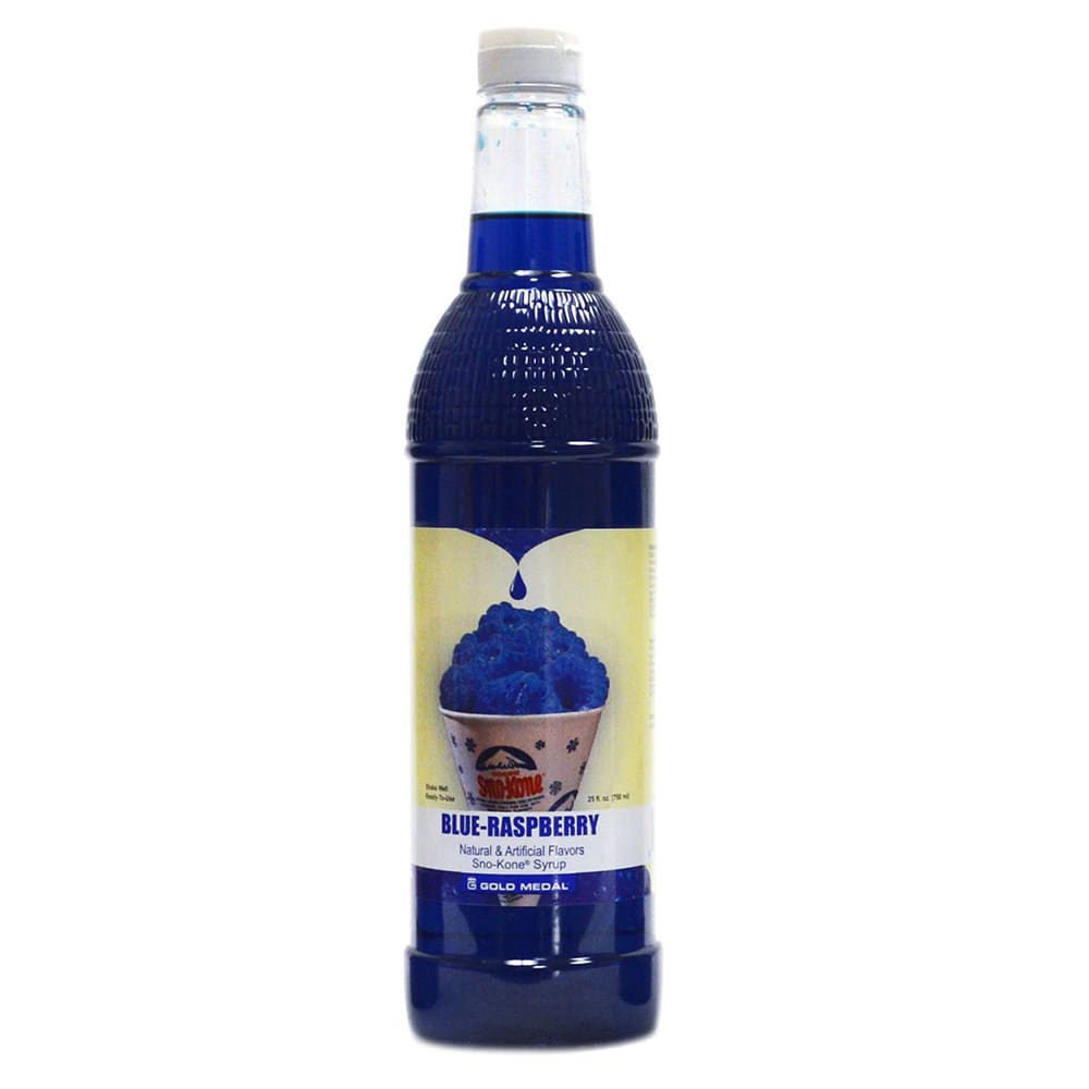 231-1425 25 oz Blue Raspberry Snow Cone Syrup, Ready-To-Use