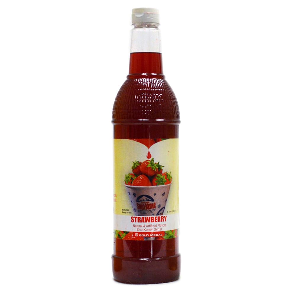 231-1427 25 oz Strawberry Snow Cone Syrup, Ready-To-Use