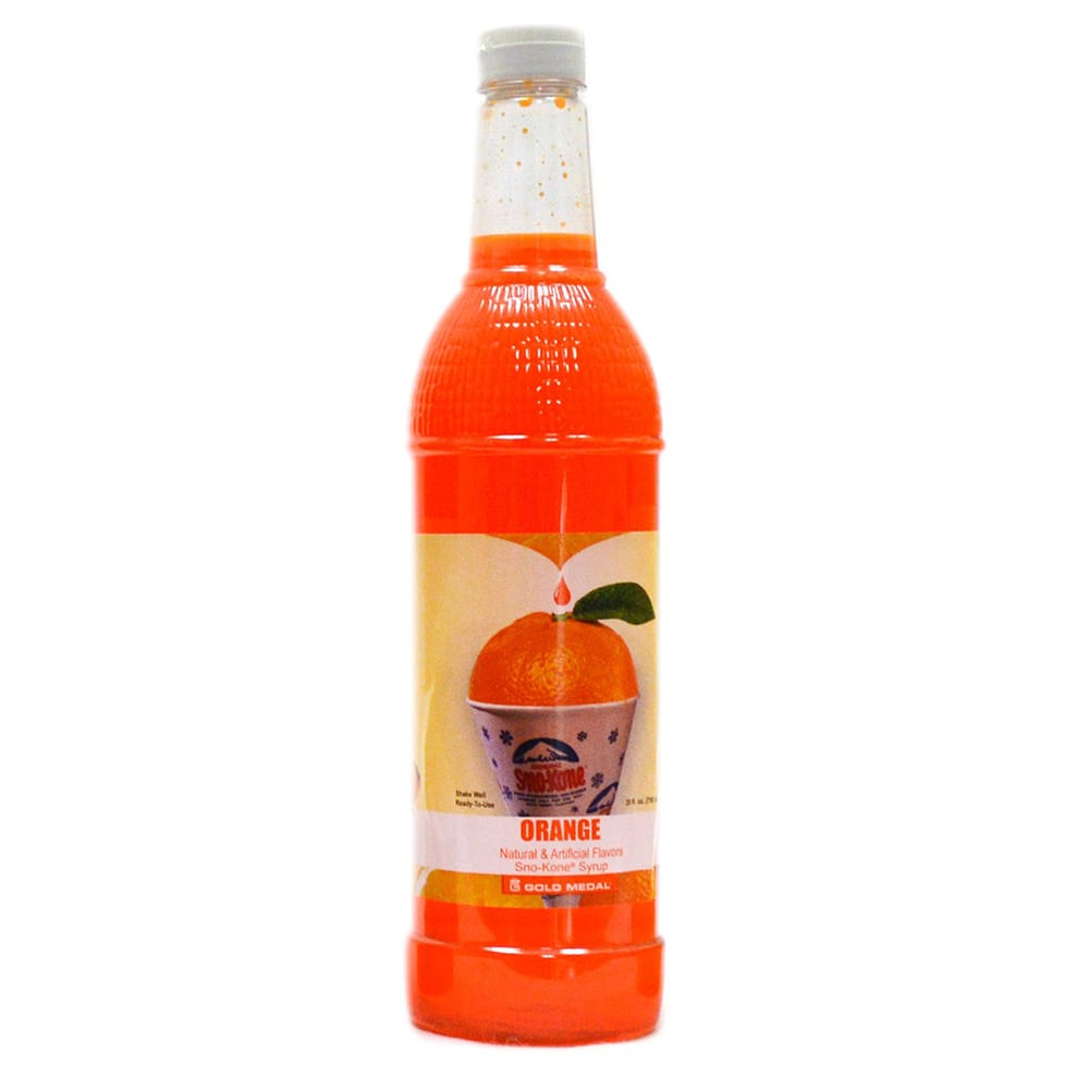 231-1428 25 oz Orange Snow Cone Syrup, Ready-To-Use
