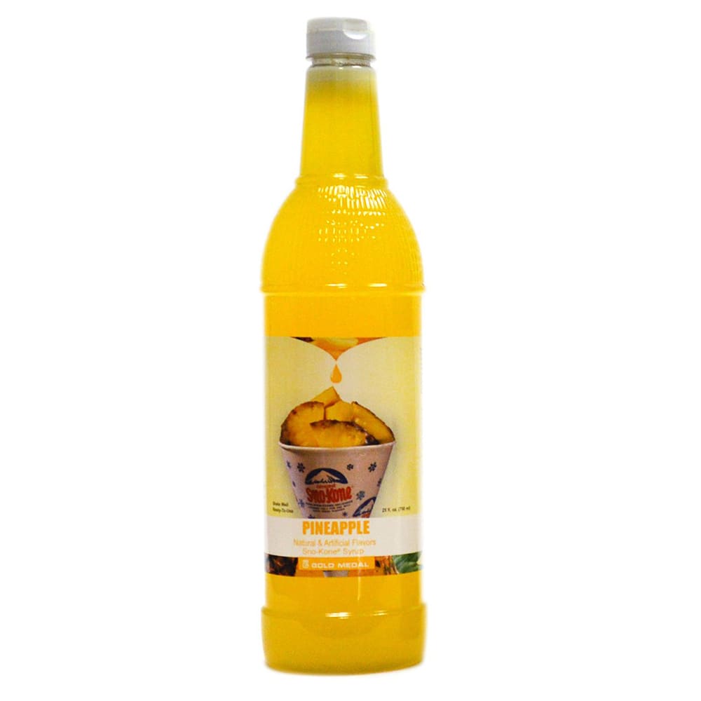 231-1429 25 oz Pineapple Snow Cone Syrup, Ready-To-Use