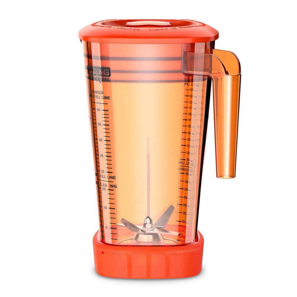 Waring CAC95-28 64 oz The Raptor™ Blender Container for MX Series Blenders - Copolyester, Orange