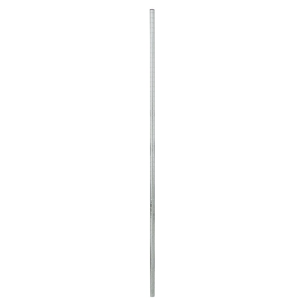924-SIMP12CH 13 3/4" Mobile Chrome Post, Casters Sold Separately