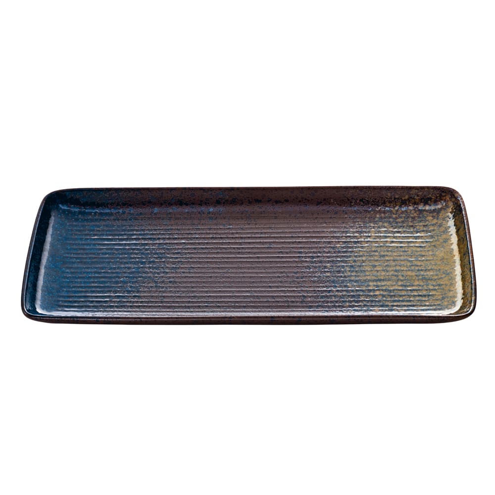 024-701212291000351 8 5/8" x 3 7/8" Rectangular Playground Platter - Stoneware, Iridesc...