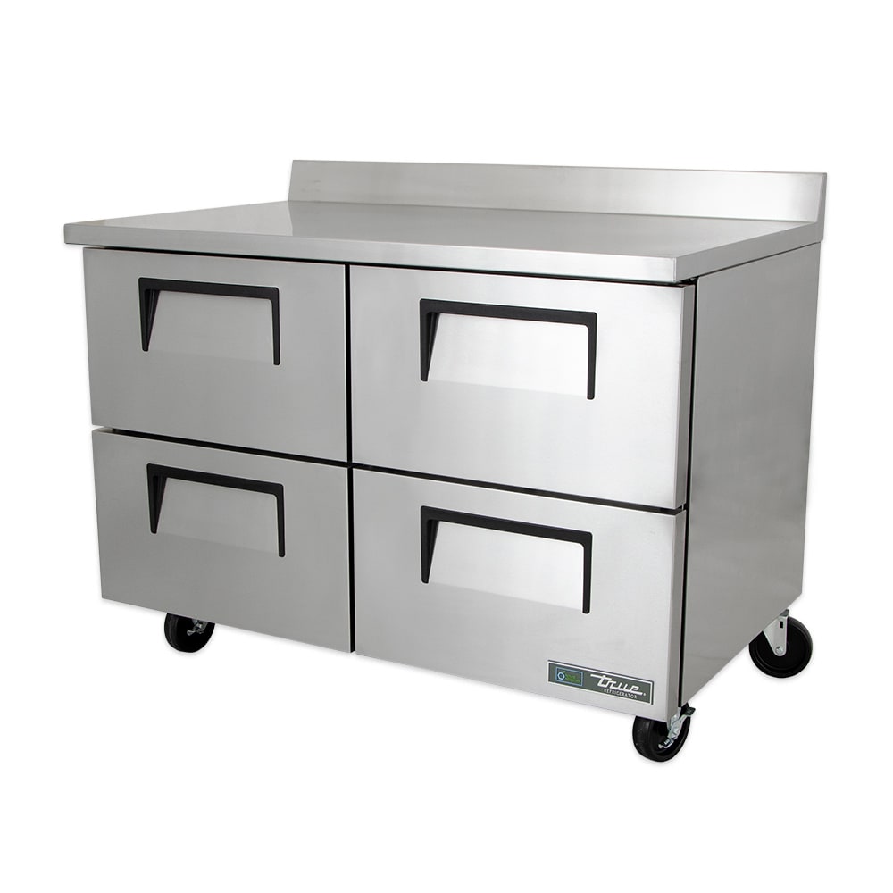 598-TWT48D4 48" Worktop Refrigerator w/ (2) Sections & (4) Drawers, 115v