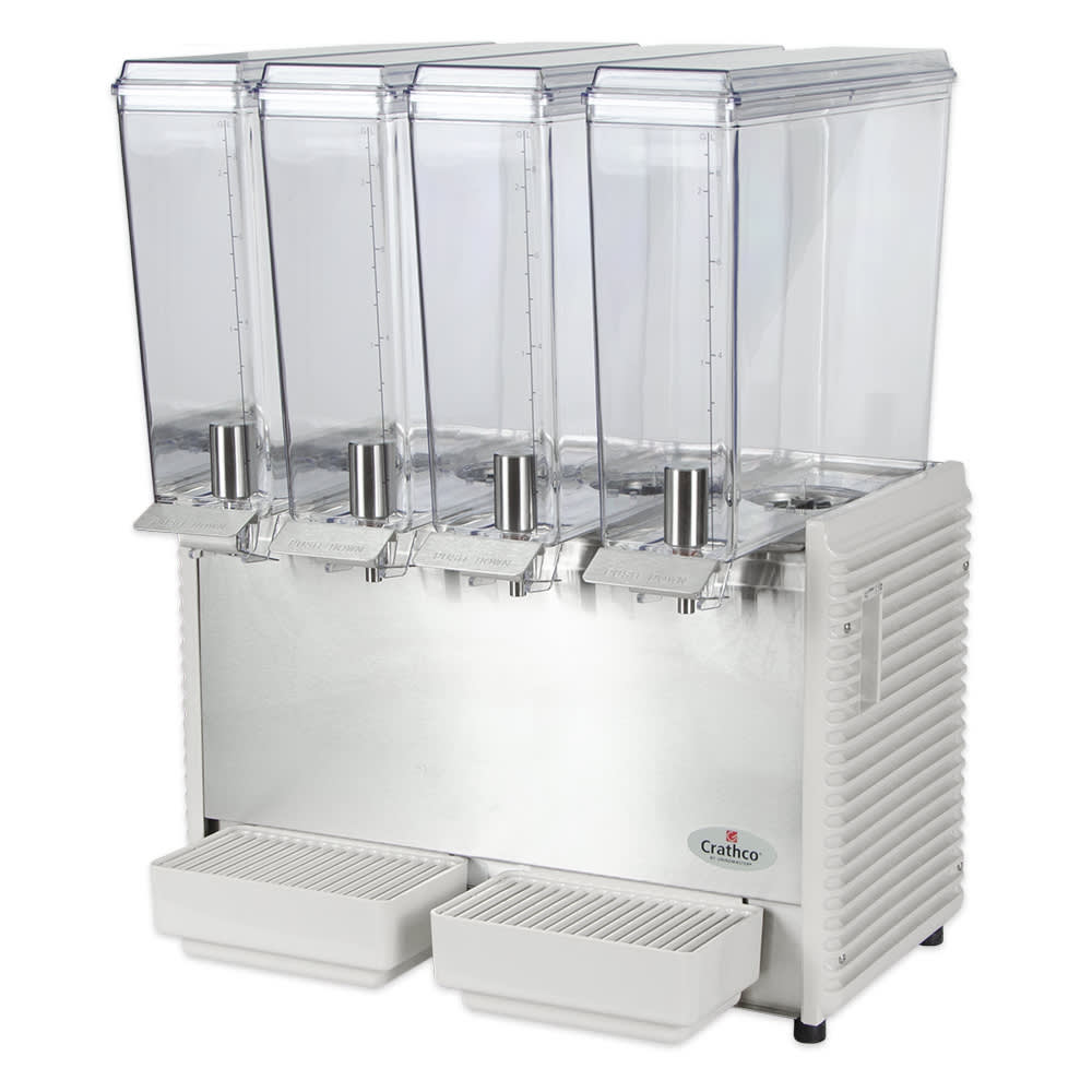 Crathco E49-4 Refrigerated Drink Dispenser w/ (4) 2 2/5 gal Bowls, Pre Mix, 115v