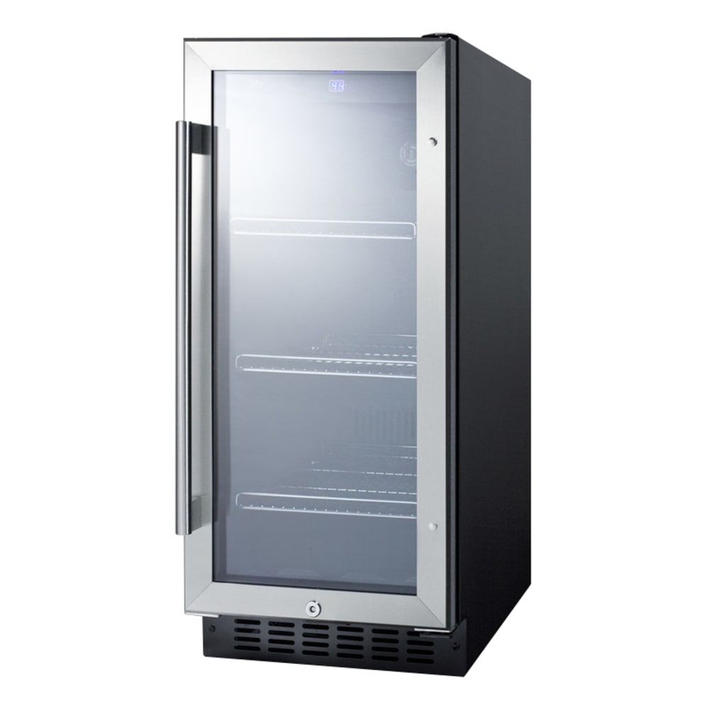 Summit SCR1536BG 14 3/4" W Undercounter Refrigerator w/ (1) Section & (1) Door, 115v