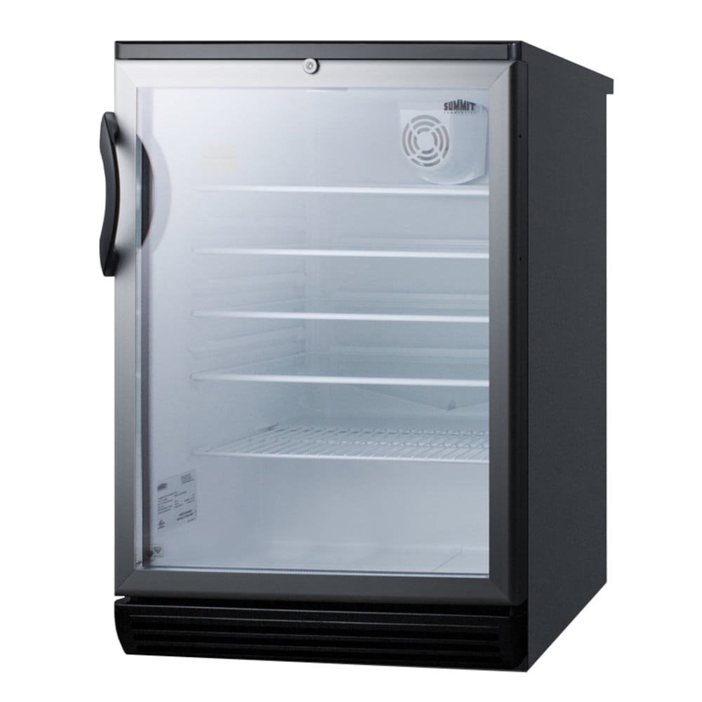 162-SCR600BGLBI 23 5/8" W Undercounter Refrigerator w/ (1) Section & (1) Door, 115v