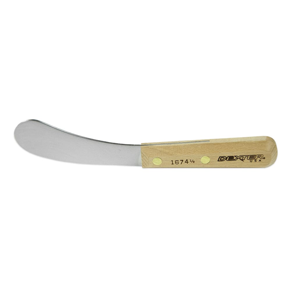 Dexter Russell 1674 4 1/2" Fish Knife w/ Beech Handle, Carbon Steel