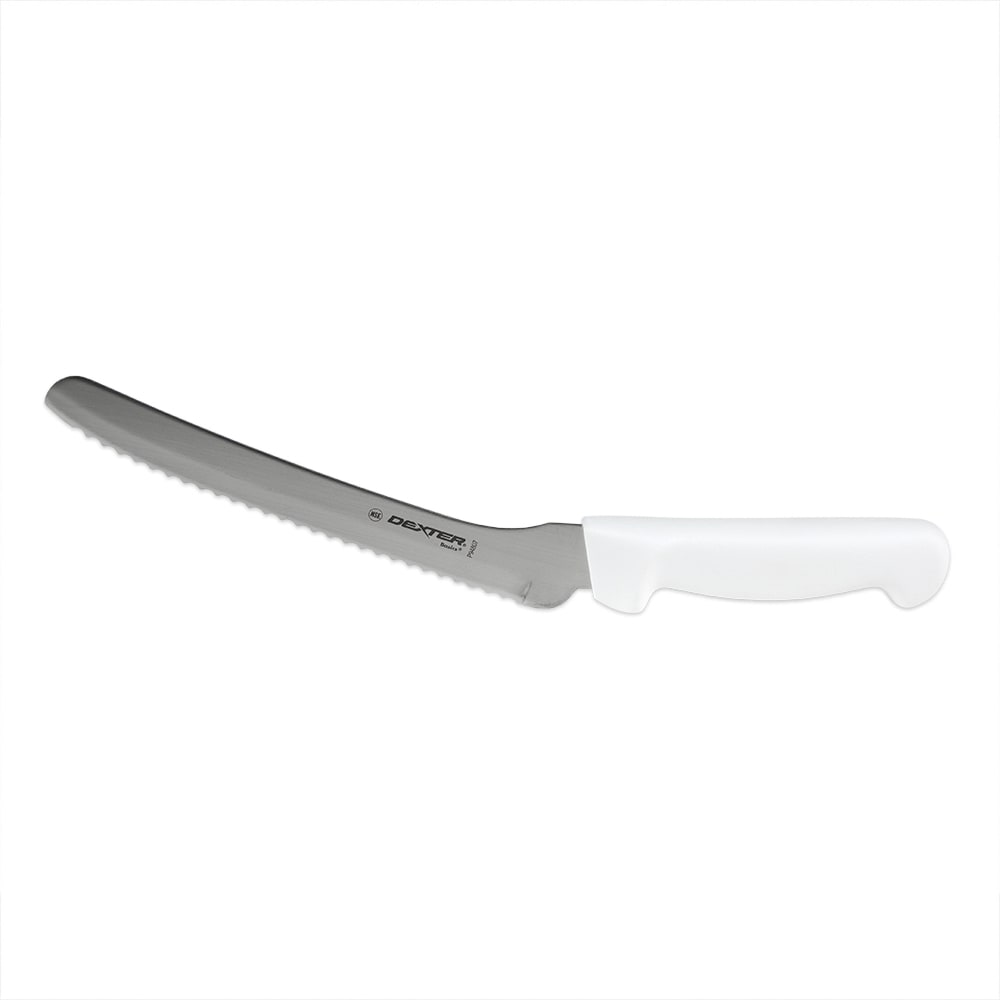 Dexter Russell P94807 8" Sandwich Knife w/ Polypropylene White Handle, Carbon Steel
