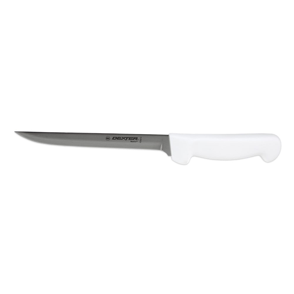 Dexter Russell P94812 7" Fillet Knife w/ Polypropylene White Handle, Carbon Steel