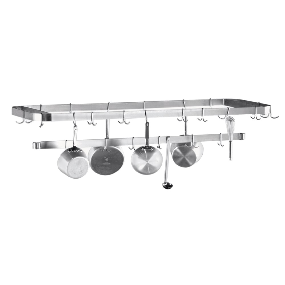 Advance Tabco SCT-144 144" Table-Mount Pot Rack w/ (18) Hooks, Stainless Steel