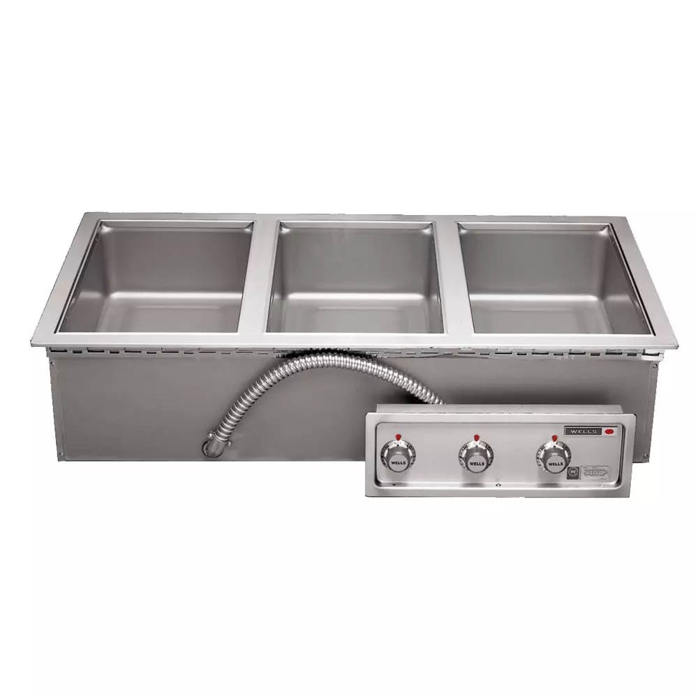 439-MOD300TDM Drop-In Hot Food Well w/ (3) Full Size Pan Capacity, 208 240v/1ph
