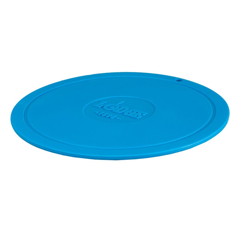 Lodge AS7DT36 7 1/2" Round Trivet - Silicone, Ocean