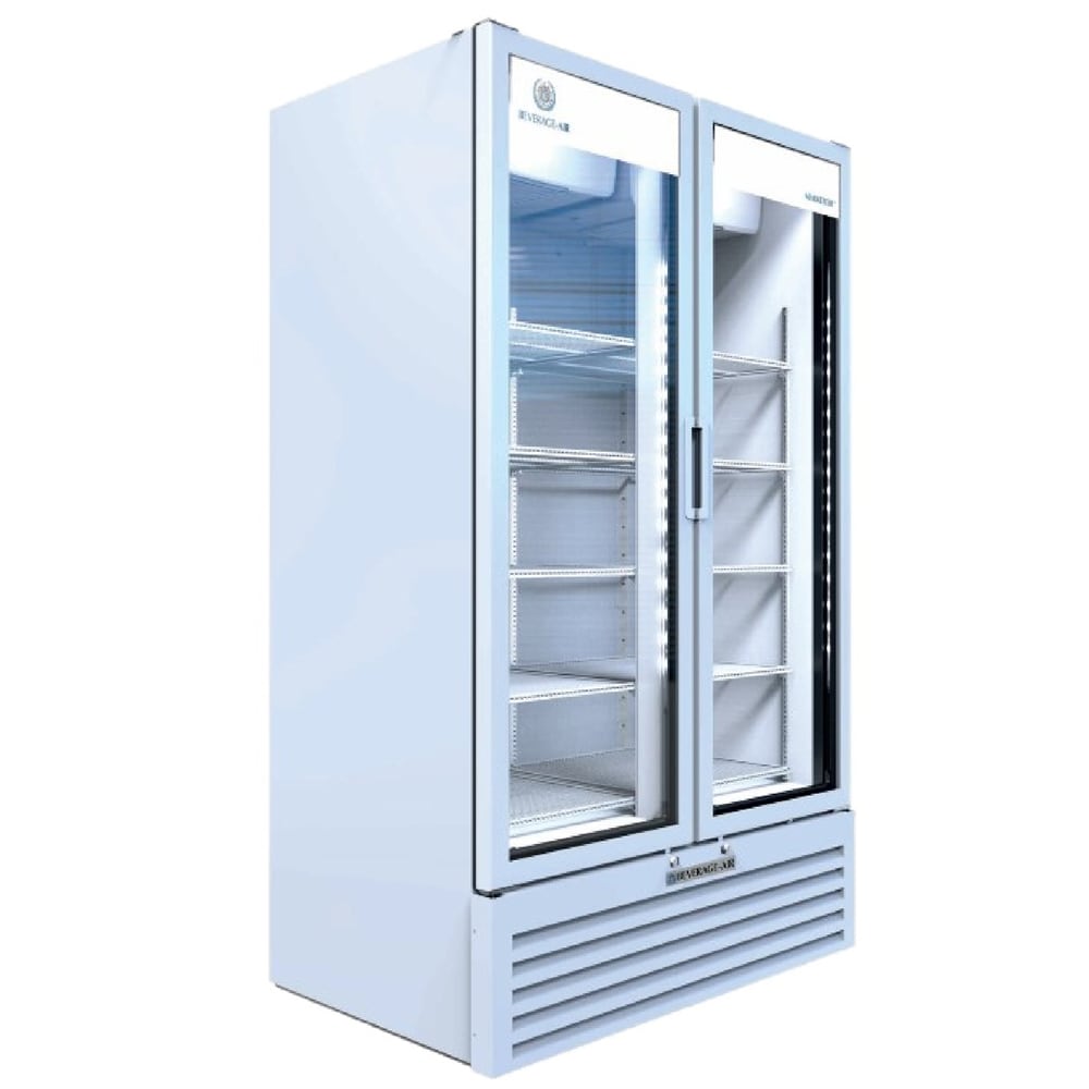 118-MT491W 47 1/8" MarketMax™ Two Section Glass Door Merchandiser - (2) Left/Right Hinge Doo...