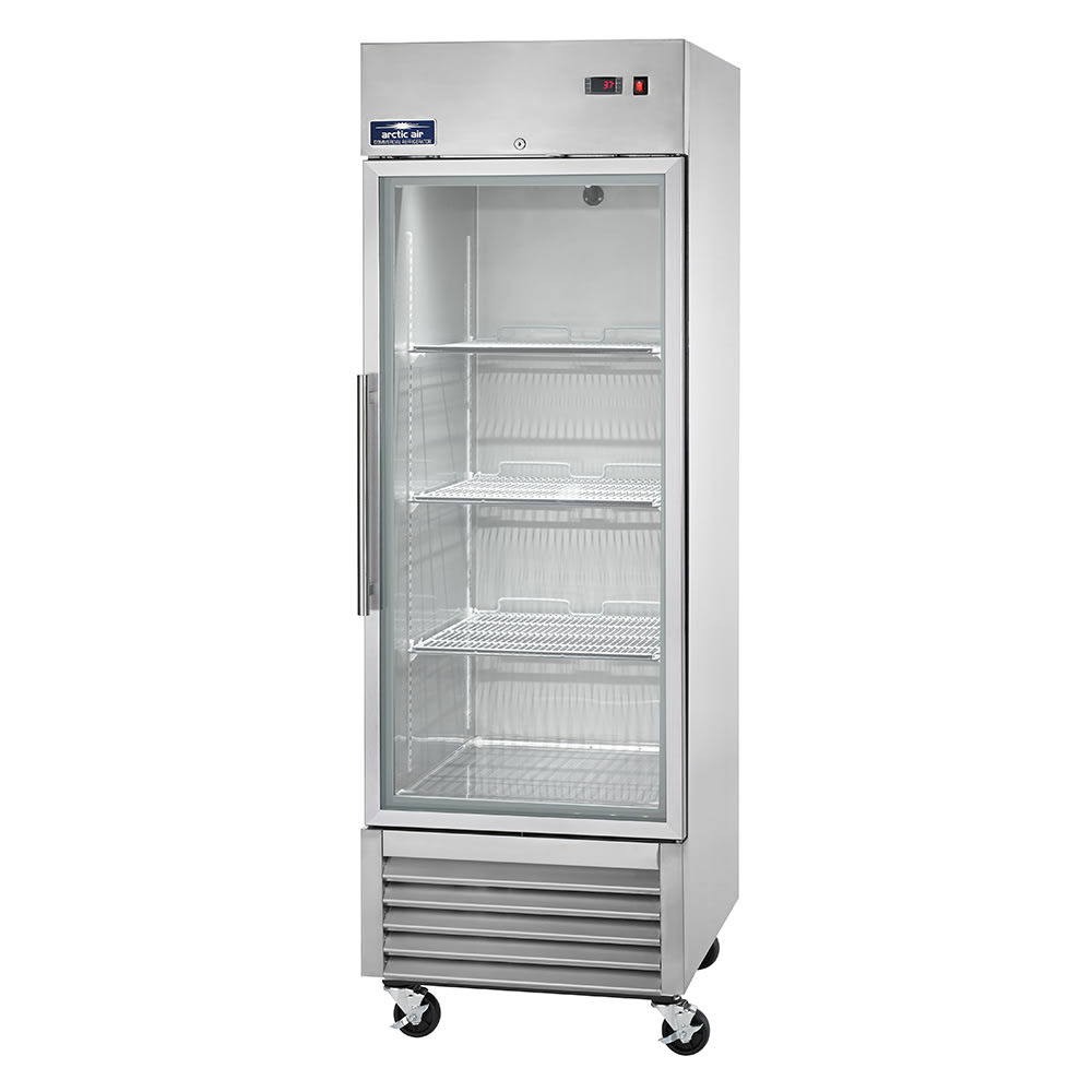150-AGR23 27" One Section Reach In Refrigerator, (1) Right Hinge Glass Door, 115v