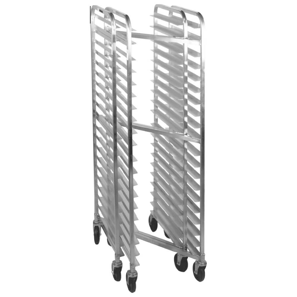 145-AL1820N 21"W 20 Sheet Pan Rack w/ 3" Bottom Load Slides
