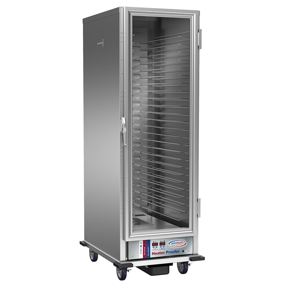 145-NHPL1825UNCDGT Full Height Non-Insulated Mobile Heated Cabinet w/ (28) Pan Capacity, 120v