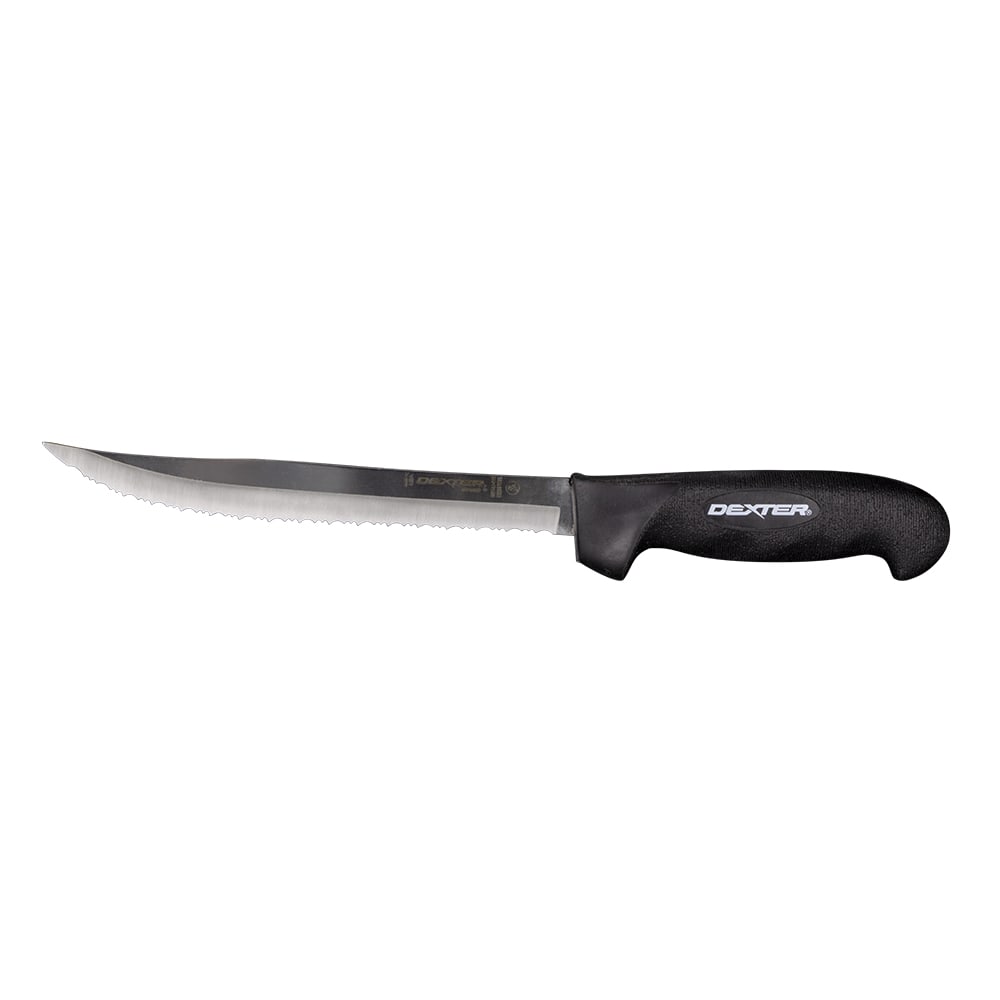 Dexter Russell SG142-8TEB-PCP 12" Slicer w/ Soft Black Rubber Handle, Carbon Steel