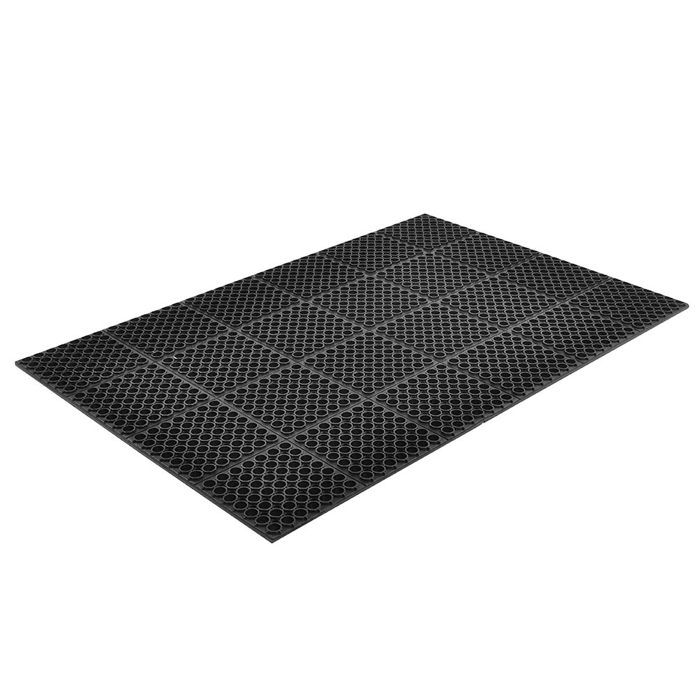 195-065588 Hercules Economy General Purpose Floor Mat, 39 x 39 in, 7/8" Thick, Black