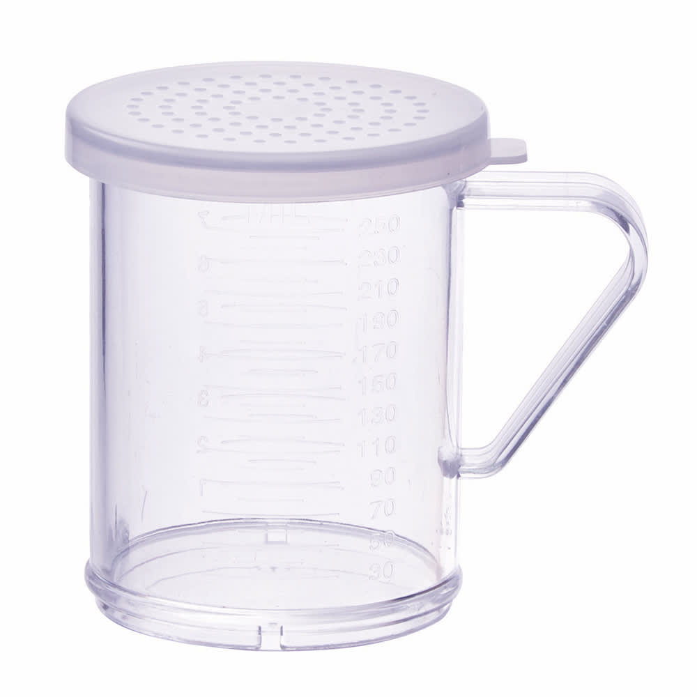 080-PDG10CM 10 oz Shaker/Dredge w/ Handle, Polycarbonate