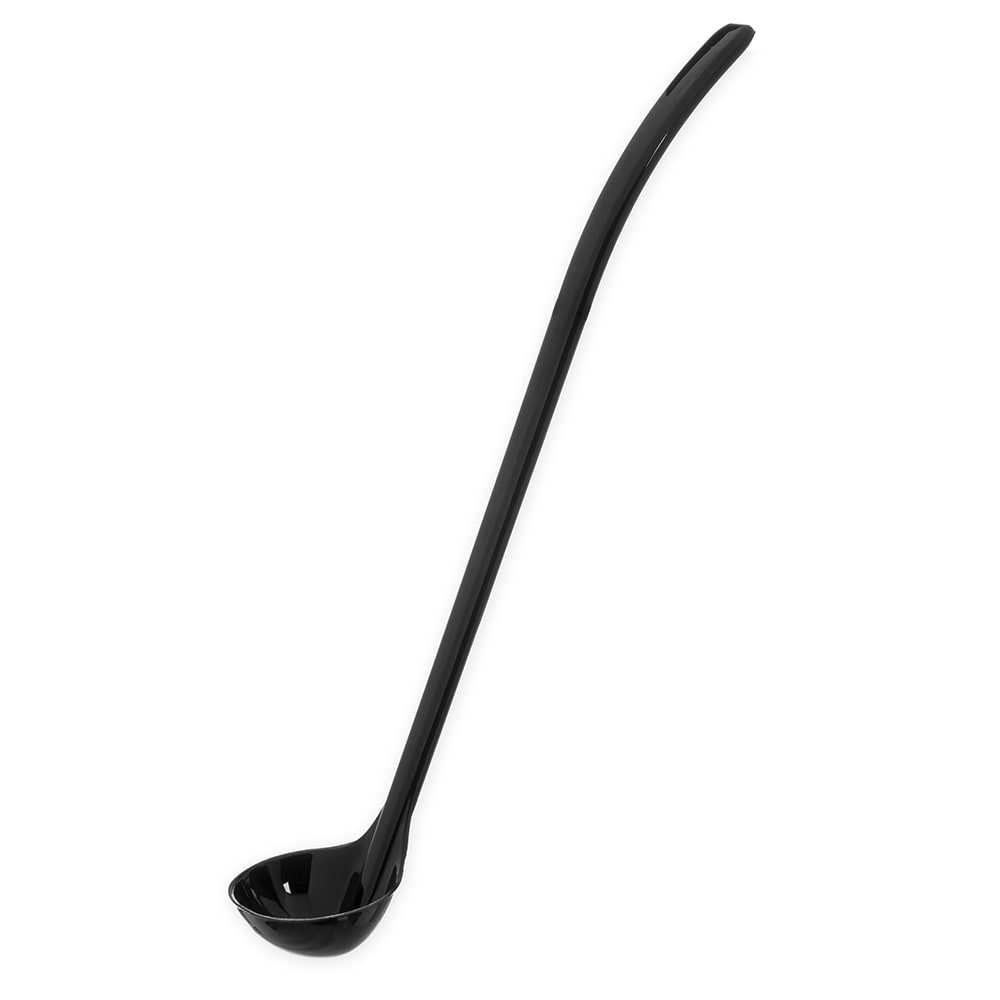 028-0296BK 1 oz Plastic Salad Dressing Ladle, Black