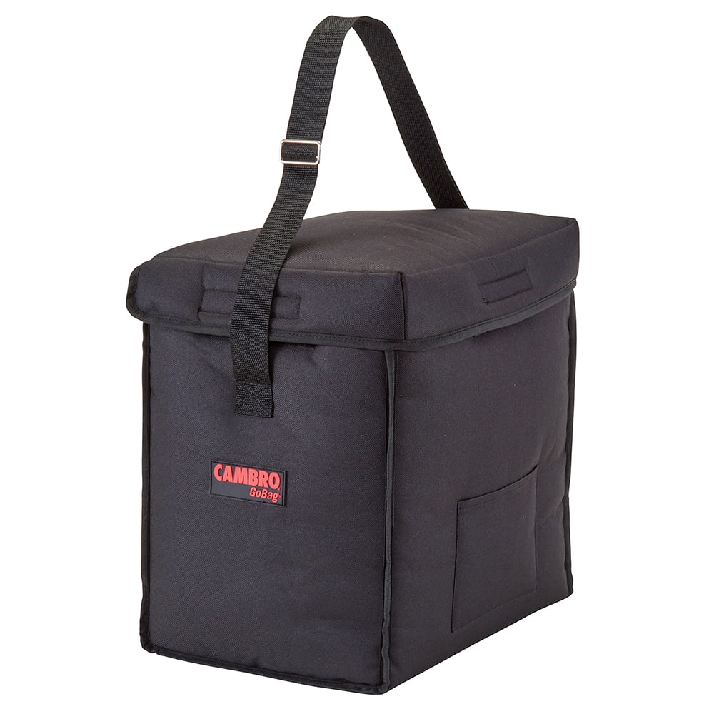 Cambro GBD13913110 GoBag™ Food Delivery Bag 13" x 9" x 13", Nylon, Black